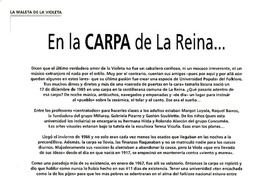 En la carpa de la reina....  [artículo]