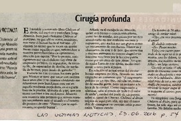 Cirugía profunda  [artículo] Antonio Gil.