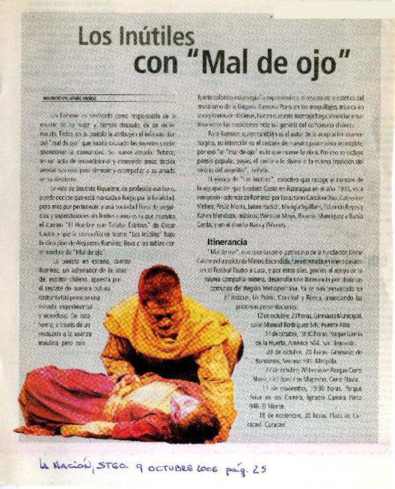 Los Inútiles con Mal de ojo [artículo]Mauricio Villafaña Muñoz. -  Biblioteca Nacional Digital de Chile