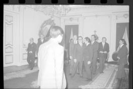 [Presidente Salvador Allende y sus ministros en La Moneda] : [La Batalla de Chile]