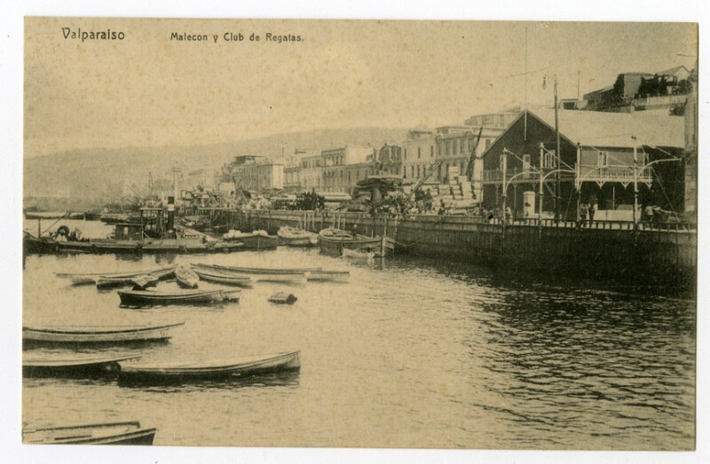 Valparaíso Malecon y Club de Regatas [fotografía]. - Biblioteca Nacional  Digital de Chile