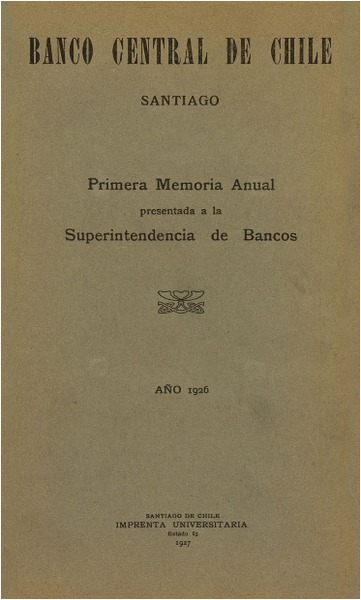 Memoria anual presentada a la Superintendencia de Bancos Memoria anual presentada a la Superintendencia de Bancos