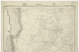 Molle Departamento de Tarapacá [material cartográfico] : Oficina de Mensura de Tierras ; topográfos D. Roubillard, F. Castro, A. Novella. ; publicado por la Inspección Jeneral de Jeografía de la Dirección de Obras Públicas.