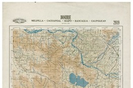 Doñihue Melipilla - Cachapoal - Maipo - Rancagua - Caupolicán [material cartográfico] : Instituto Geográfico Militar de Chile.