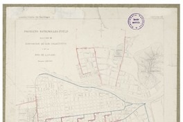 Alcantarillado de Santiago proyecto Batignolles-Fould solución B : disposición de los colectores y de la red de lavado. Alcantarillado de Santiago proyecto Batignolles-Fould solución B : disposición de los colectores y de la red de lavado.