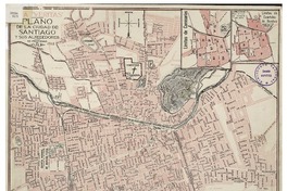Plano de la ciudad de Santiago y sus alrededores Plano de la ciudad de Santiago y sus alrededores