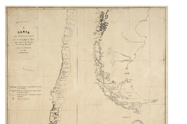 Carta que manifiesta los progresos de la hidrografía de Chile Carta que manifiesta los progresos de la hidrografía de Chile