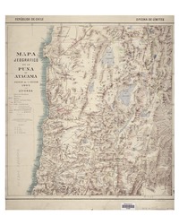 Mapa jeográfico de la Puna de Atacama