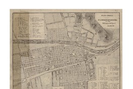 Plano - croquis de la ciudad de Santiago de Chile, año 1863 Plano - croquis de la ciudad de Santiago de Chile, año 1863