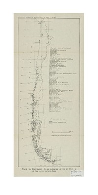 Distribución de los lavaderos de oro en Chile y de las rocas metamórficas Distribución de los lavaderos de oro en Chile y de las rocas metamórficas
