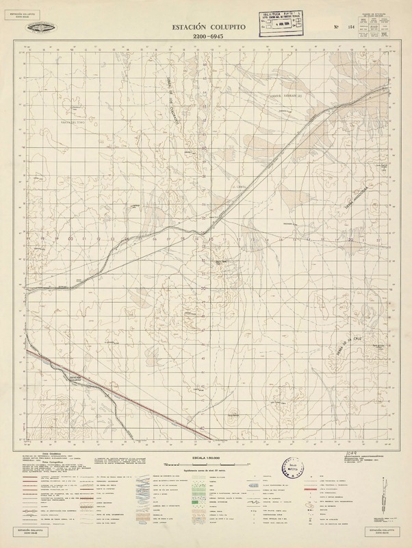 Estación Colupito 2200 - 6945 [material cartográfico] : Instituto Geográfico Militar de Chile.