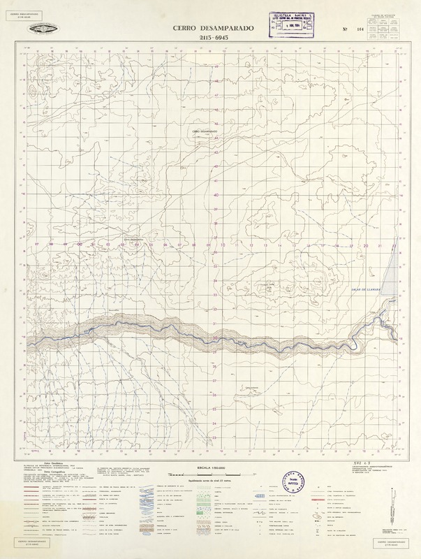 Cerro Desamparado 2115 - 6945 [material cartográfico] : Instituto Geográfico Militar de Chile.