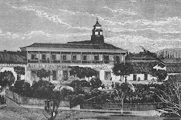 Plaza de Armas, costado sur, 1872.