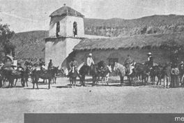 Plaza de Putre, hacia 1900.