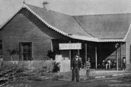 Estación de Arauco, destinada a recibir el carbón de las diversas minas de la zona.