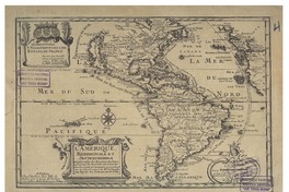 L'Amerique, meridionale et septentrionale Drefsée selon les dernieres Relations et suivant les Nouvelles Dwecouvertes dontles points principaux sont placez sur les Observations de Mrs. del Academie Royale des Sciences L'Amerique, meridionale et septentrionale Drefsée selon les dernieres Relations et suivant les Nouvelles Dwecouvertes dontles points principaux sont placez sur les Observations de Mrs. del Academie Royale des Sciences