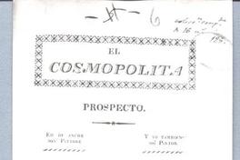 El Cosmopolita. Prospecto El Cosmopolita. Prospecto