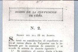 Diario de la Convención de Chile N. 2. Diario de la Convención de Chile N. 2.