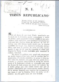 Tizón republicano N. 1 Tizón republicano N. 1