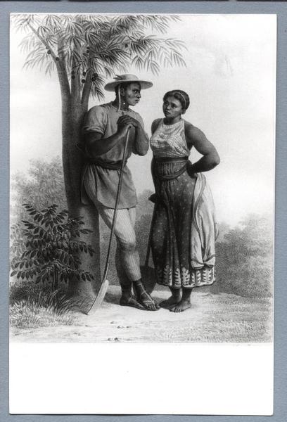 [Negro y negra de una hacienda]