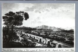 Vista de la ciudad de Santiago de Chile con parte del Tajamar del Río Mapocho desde la Quinta Alegre Vista de la ciudad de Santiago de Chile con parte del Tajamar del Río Mapocho desde la Quinta Alegre