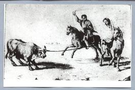 Campesinos laciando ganado Campesinos laciando ganado
