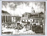 [Plaza de Armas de Santiago en 1850]