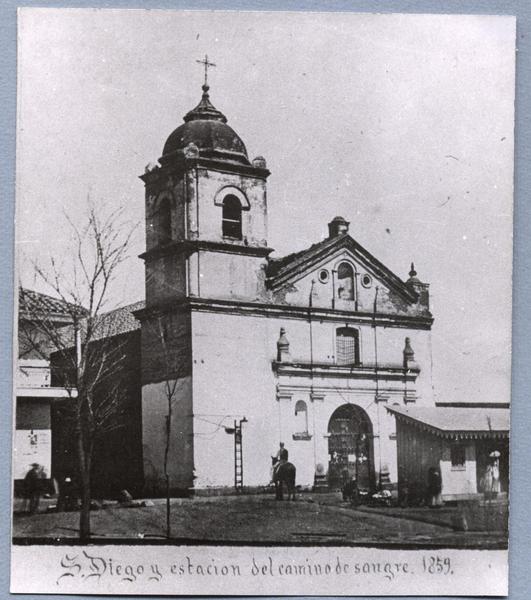 San Diego y estación del camino de sangre, 1859