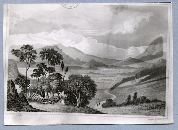 [Vista de la Cuadra de Lo Prado, Dibujo de María Graham]