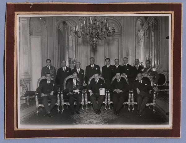 [Arturo Alessandri Palma en la entrega de credenciales del primer embajador de Alemania en Chile]