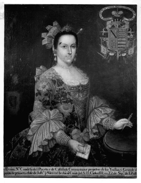 [Joaquina Brun y Carvajal, retrato de medio cuerpo]