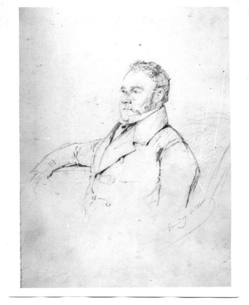 [William Wheelwright, bosquejo del retrato de medio cuerpo]