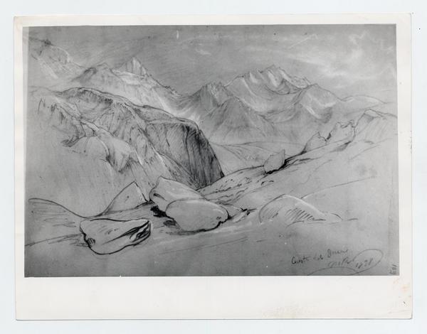 [Dibujo de montañas, titulado "Cuesta del Inca"]