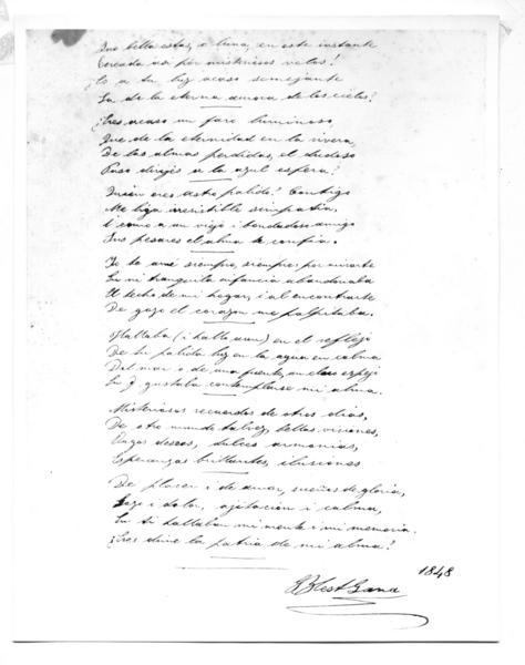 [Poema manuscrito : "Noche de Luna", página 22,