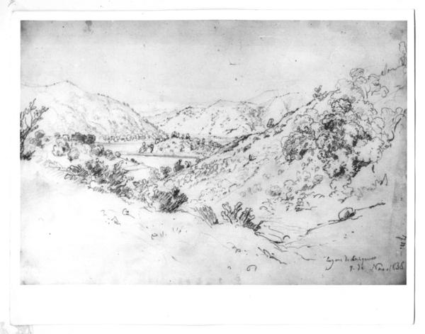 [Lagunas de Cauquenes, dibujo]