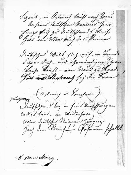 [Manuscrito en alemán de un Canto a Alemania, fechado el 25 Mayo, sin año. Página n.23]