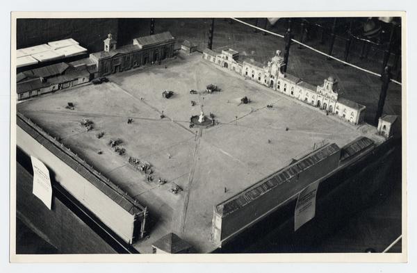 [Maqueta : vista de la Plaza de Armas]