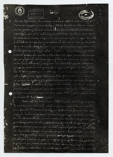 [Manuscrito del archivo general de la nación argentina]