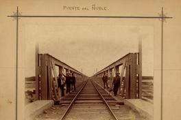 Puente del Ñuble: Puente del Ñuble: Principiado Marzo 15 1887-Concluido Agosto 24 1888-Ingeniero Enrique Budge- Constructores Lever Murphy & Ca., Valparaíso. 505 Metros Largo. Puente del Ñuble: Puente del Ñuble: Principiado Marzo 15 1887-Concluido Agosto 24 1888-Ingeniero Enrique Budge- Constructores Lever Murphy & Ca., Valparaíso. 505 Metros Largo.