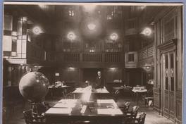 Guillermo Feliú Cruz; en la Sala José Toribio Medina, de la Biblioteca Nacional