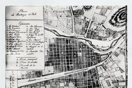Plano de Santiago de Chile, 1834 Plano de Santiago de Chile, 1834