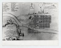 Plan de la Ville de Santiago, Capitale du Royaune de Chili : scituée par 33d. 40'de lati.de australe a 28 lieues du port de Valparaisso dans la Mer du Sud Plan de la Ville de Santiago, Capitale du Royaune de Chili : scituée par 33d. 40'de lati.de australe a 28 lieues du port de Valparaisso dans la Mer du Sud