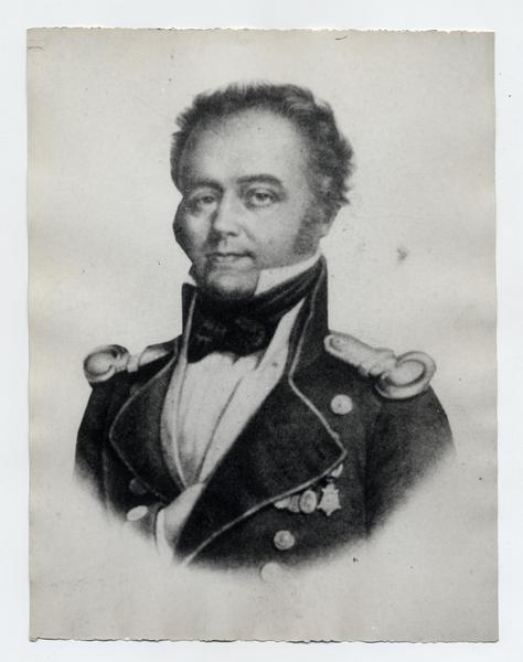 [Joel R. Poinsett, retrato de medio cuerpo con uniforme]