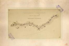 Plano de la primera seccción comprendiada entre Santa Rosa y el Juncal. Ferrocaril Trasandino