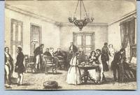 Tertulia en 1840. Tertulia en 1840.