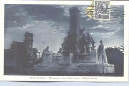 Monumento a José Pedro Varela Reflejos de luna. Monumento a José Pedro Varela Reflejos de luna.