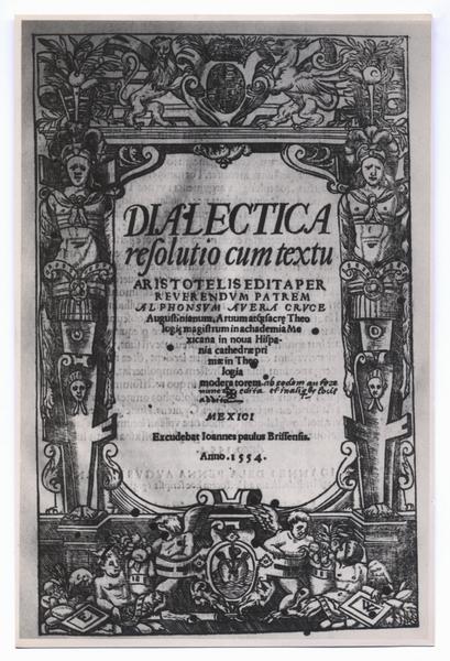 Portada de libro antiguo en latín, titulado 