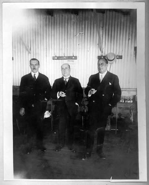 Emiliano Bustos León, Luis Arteaga y Luis Garay