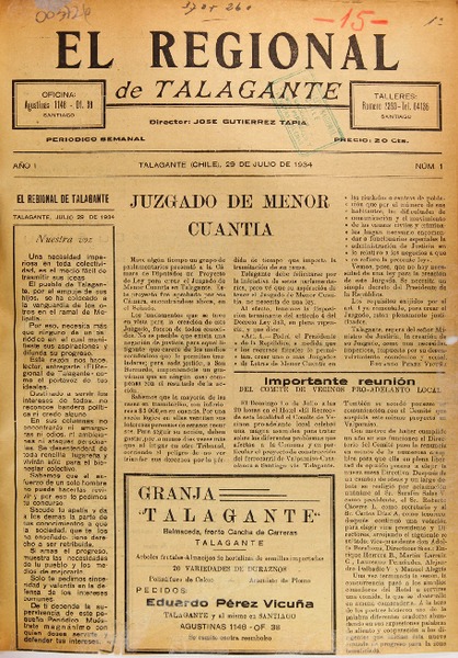 El Regional (Talagante, Chile: Diario)