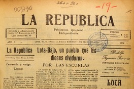 La República (Lota, Chile : 1934) La República (Lota, Chile : 1934)